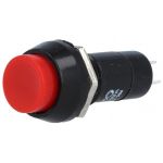 Botão interruptor redondo NA (normalmente aberto) 12mm 2 amp vermelho 6230r-ps11ard