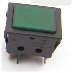 Luz indicadora 16A/250V Faston Electro DH Cor Preto e Verde 11.405.SL/NV