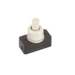 Interruptor de botão de um pólo 1A/250VAC Electro DH Cor White 11.173.I 8430552072149