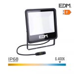 EDM Projetor led 100w 8200lm 6400k Luz Fria Black Series 24,6x22,8x2,9cm