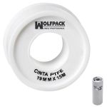 WOLFPACK Cinta Ptfe 19 mm. X 15 M. (paquete 10 Rollos) Af 14060012
