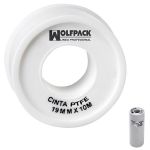 WOLFPACK Cinta Ptfe 12 mm. X 10 M. (paquete 10 Rollos) Af 14060010