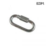 EDM Mosquetão com Segurança Zinc 6mm - 08826