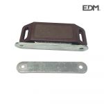 EDM Bloqueador Magnetico para Porta Marrom Duas Unidades 45x15mm - 85205