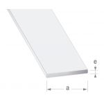 Cqfd Perfil Plano Alumínio Lacado Branco 30x2mm-1m - 2421890