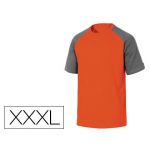 Delta Plus T-shirt de Algodao Cor Cinza Laranja Formato Xxxl Gris/naranja