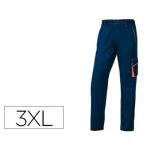 Delta Plus Calças com Cintura Ajustavel e 5 Bolsos Cor Azul Laranja Formato Xxxl