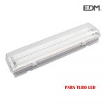 EDM Armadura Com Plastico Para 2 Tubos LED De 9w 65cm - EDM31126