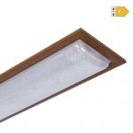 Climar Armadura LED Ju 2X22W Branco Madeira - 82165110