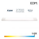 EDM Armadura Eletronica LED 28W 2700 Lumens 89CM 6.400K Luz Fria - ELK31684