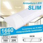 Armadura Ultra Slim led 60cm Branco Natural 20w - 8433325184452