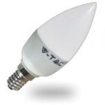 V-TAC Lâmpada LED 6W E14 Dimável Chama Opaca Branco Quente - 4213