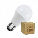 efectoLED Caixa de 100 lâmpadas de LED E27 A60 5W Branco Quente 220-240V AC5 W