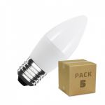 efectoLED Pack Lâmpadas LED E27 C37 5W (10 un) 220-240V AC5 W