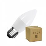 efectoLED Pack Lâmpadas LED E27 C37 5W (5 un) 220-240V AC5 W