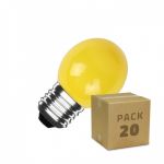 efectoLED Pack de 20 Lâmpadas LED E27 G45 3W Monocolor Amarelo 220-240V AC3 W