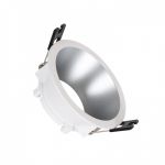 efectoLED Aro Downlight Cone para Lâmpada LED GU10 / GU5.3 Corte Ø 75 mm Prata