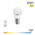 EDM Lâmpada Esferica LED E27 8.5W 940 Lm 6400K Luz Fria - ELK98728