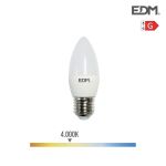 EDM Lâmpada Vela LED E27 5W 400 Lm 4000K Luz Dia - ELK98837