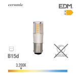 EDM Lampada Bayoneta LED B15d 5.5W 650 Lm 3200K Luz Quente com Base Ceramica - ELK98935