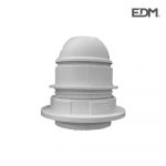 EDM Casquilho Semiroscado Branco E-27 + Anilha - ELK44070