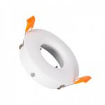 efectoLED Aro Downlight Circular Design Branco para Lâmpada LED GU10 / GU5.3 Corte Ø 70 mm Branco
