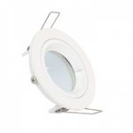efectoLED Aro Downlight Circular Branco para Lâmpada LED GU10 / GU5.3 Corte Ø 65 mm Branco