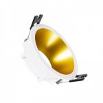 efectoLED Aro Downlight Cone para Lâmpada LED GU10 / GU5.3 Corte Ø 75 mm Dourado