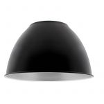 Reflector de Alumínio 60° para Lâmpada Industrial, Ø215mm, Preto