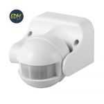 EDM Detetor de Movimiento com Regulador Noite/dia 180º IP44 Branco - ELK73115