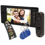 Orno Video Porteiro 7" Touch C/ Sistema de Entrada Por Tags Rfid e Cartão de Proximidade (preto) - OR-VID-JS-1053/B