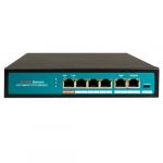 Switch de Mesa PoE 4 Portas PoE + 2 Uplink até 65 W 100 Mbps - SW0604-60-HIPOE
