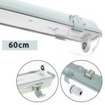 Techtouch Armadura Estanque Linesta IP65 1xG13 T8 LED 60cm C.65,6xL.8,0xAlt.9,0cm Cinzento