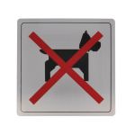 Placa Simbolo Proibição de Entrada de Cães - 8246