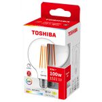 Toshiba Lâmpada led E27 G95 "filamento" 11W Branco Q. 2700K 1521Lm - 386956
