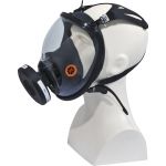 Deltaplus Máscara Respiratória Completa Fixação Por Fitas Preto-laranja Ajustável