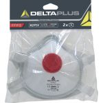 Deltaplus Kit de 2 Máscaras FFP3 com Válvula Branco Ajustável