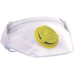 Deltaplus Caixa de 10 Meias-máscaras Descartáveis Dobráveis FFP2 com Válvula Branco Ajustável