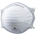 Deltaplus Caixa de 20 Meias-máscaras Descartáveis Moldadas FFP2 Branco Ajustável