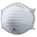 Deltaplus Caixa de 20 Meias-máscaras Descartáveis Moldadas FFP1 Branco Ajustável