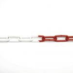 Katiak Caixa de Corrente em Aço Vermelho e Branco ø6mm 40m - 85829