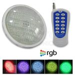 Lampada led PAR56 Rgb P/ Piscina 12VAC 18W IP68 C/ Comando - PISC-067