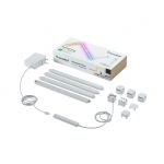 Iluminação Ambiente Nanoleaf Lines Squared Wi-Fi Modular RGBW Room Decor &amp; Gaming - Starter Kit (4 Painéis) NL59K02-4SN00