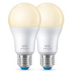 WIZ 2X A60 E27 White LED - 8719514550070