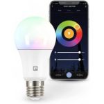 Garza SmartHome, Lâmpada LED WiFi CCT + RGB, E27, 12W, Inteligente, Intensidad/Tonalidad/Color, Control Voz y App 401274A