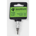 Saurium Chave de Caixa Torx, T20, 1/4 - 47123