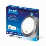 Garza Lighting, Downlight Superficie LED Circular Ø300 24W 2160 Lúmenes 65K Luz Fría, Nickel 401447