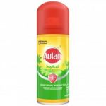 Autan Tropical Spray Seco, Repelente Mosquitos Comunes, Tropicales, Chikunguña -Virus del Nilo-, Tigre e Insectos, 100 ml J329784