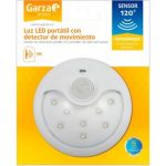 Garza Power - Detector de Movimiento Infrarrojos con Luz LED Quitamiedos, Portátil, ángulo de detección 120º, Blanco 430074G