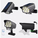 Foco Câmara Simuladora Luz LED c/ Painel Solar IP66